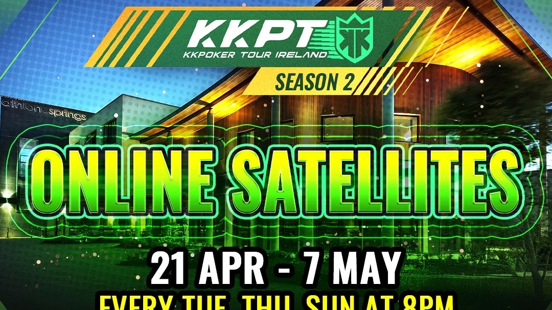 KKPT Ireland Season 2 promo art with the Athlone Springs Hotel and event dates 21 April to 7 May