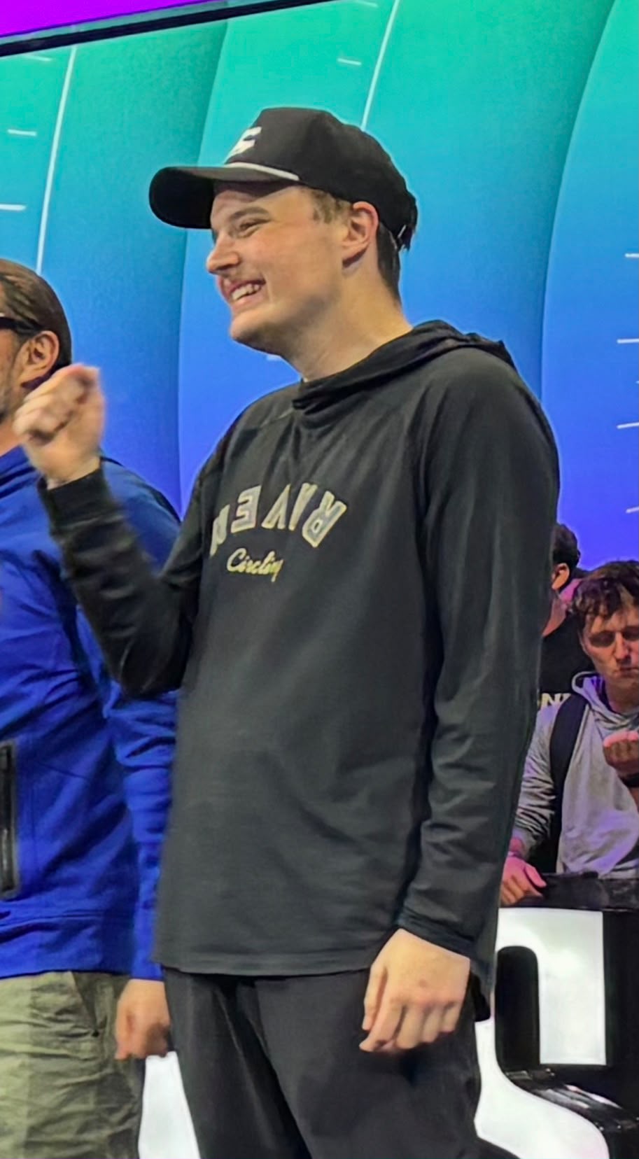 Lucas Jumalon celebrates his 2026 WSOP Main Event victory at Horseshoe Las Vegas